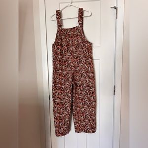 Zara floral overalls